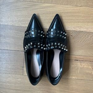 Alexander McQueen Black Studded Loafer